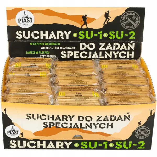 A package of SU-2 Special Hardtack, a type of military cracker.