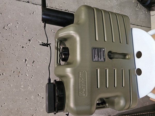 The Anaconda 18L water canister with a USB-powered pump tap.