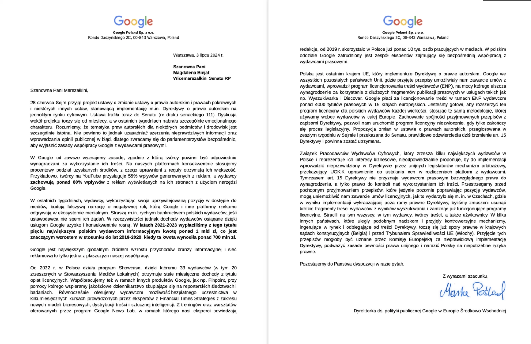 Google’s statement on the Copyright Directive in the Digital Single Market