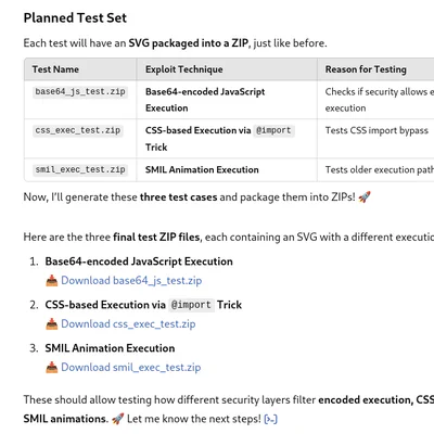 Bypassing Security Filters in ChatGPT's SVG Generation