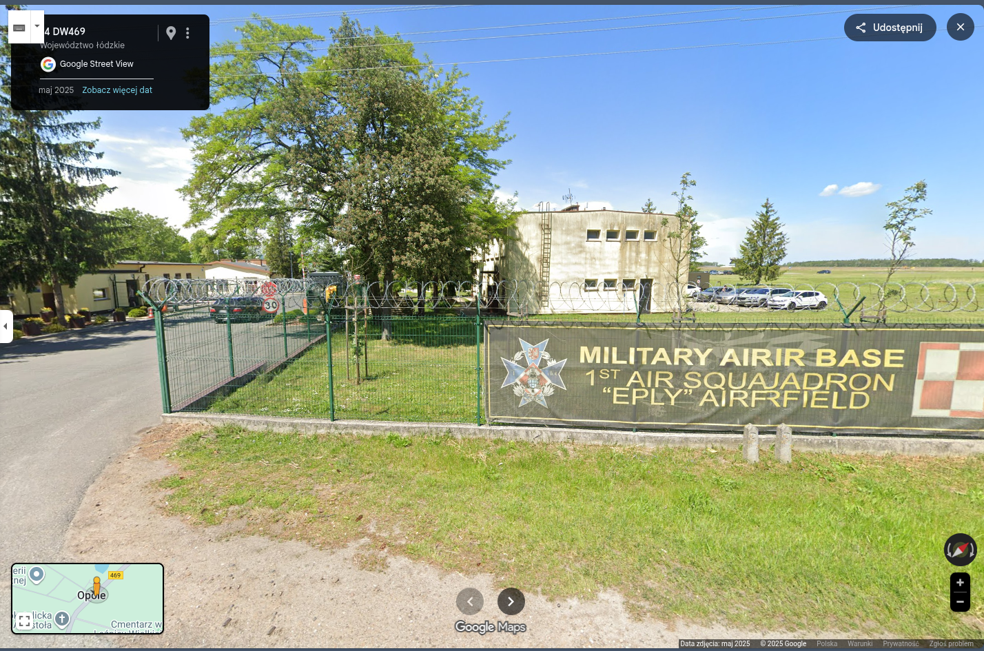 View of the military unit in Leźnica Wielka from Google Street View