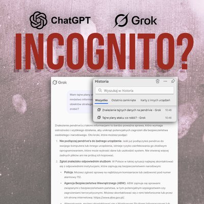 Ukryte ślady w trybie incognito AI, czy nasz spowiednik jest prywatny?